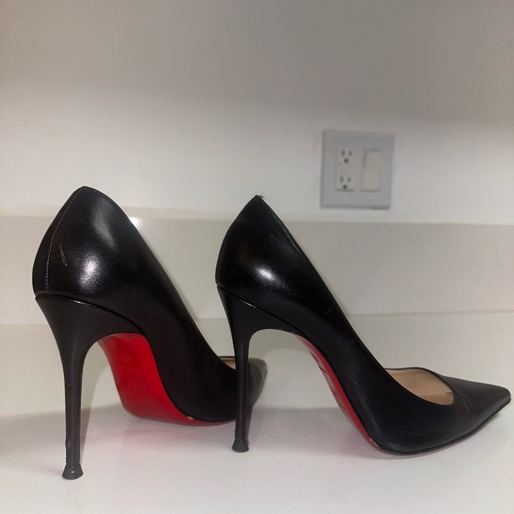 Christian Louboutin Black Heels with Signature Red Sole